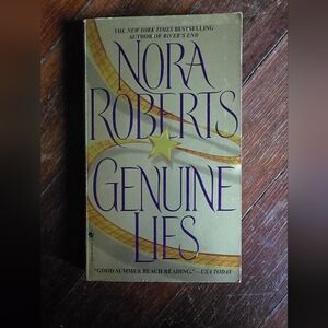 Nora Roberts Genuine Lies paperback book